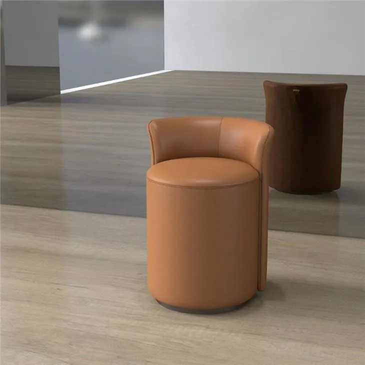 Kaasaegne täisnahast polsterdatud riietustool