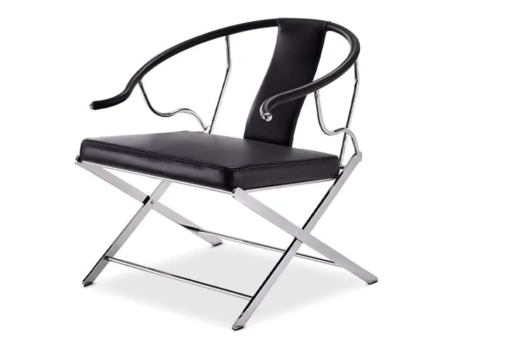 Custom Hotel Lift Lobby CorridorDecorative Metal ArmChair