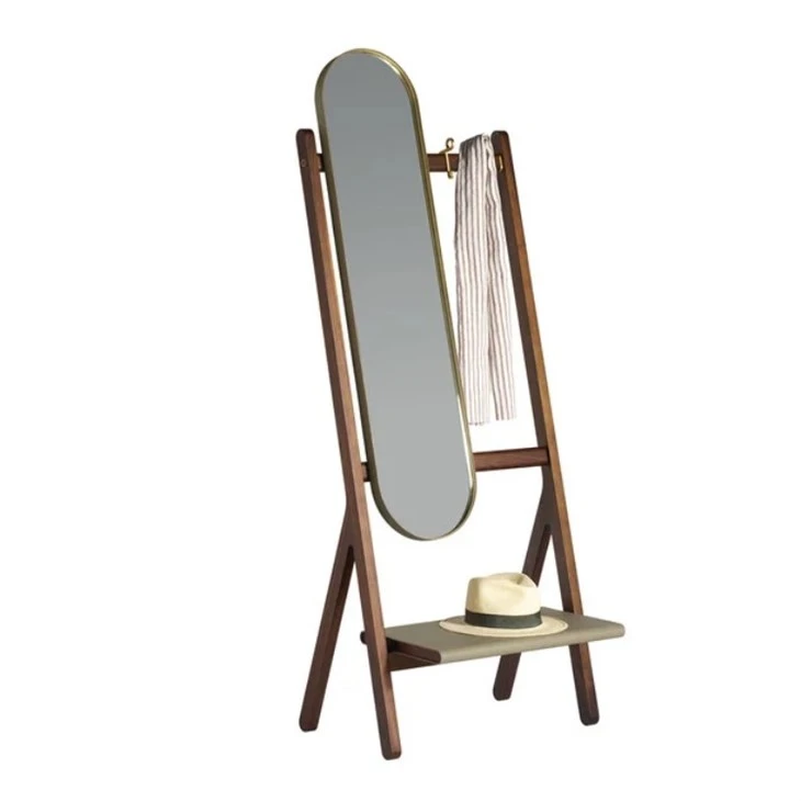 Freestanding Oval Mirror